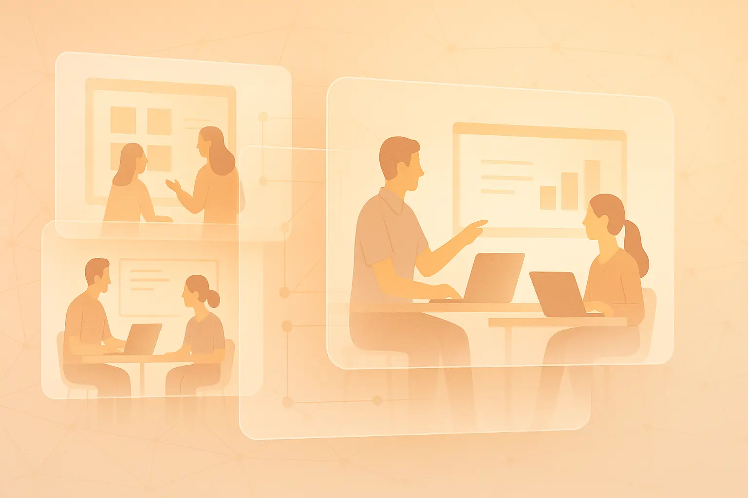 Architect conducting a remote solution design session